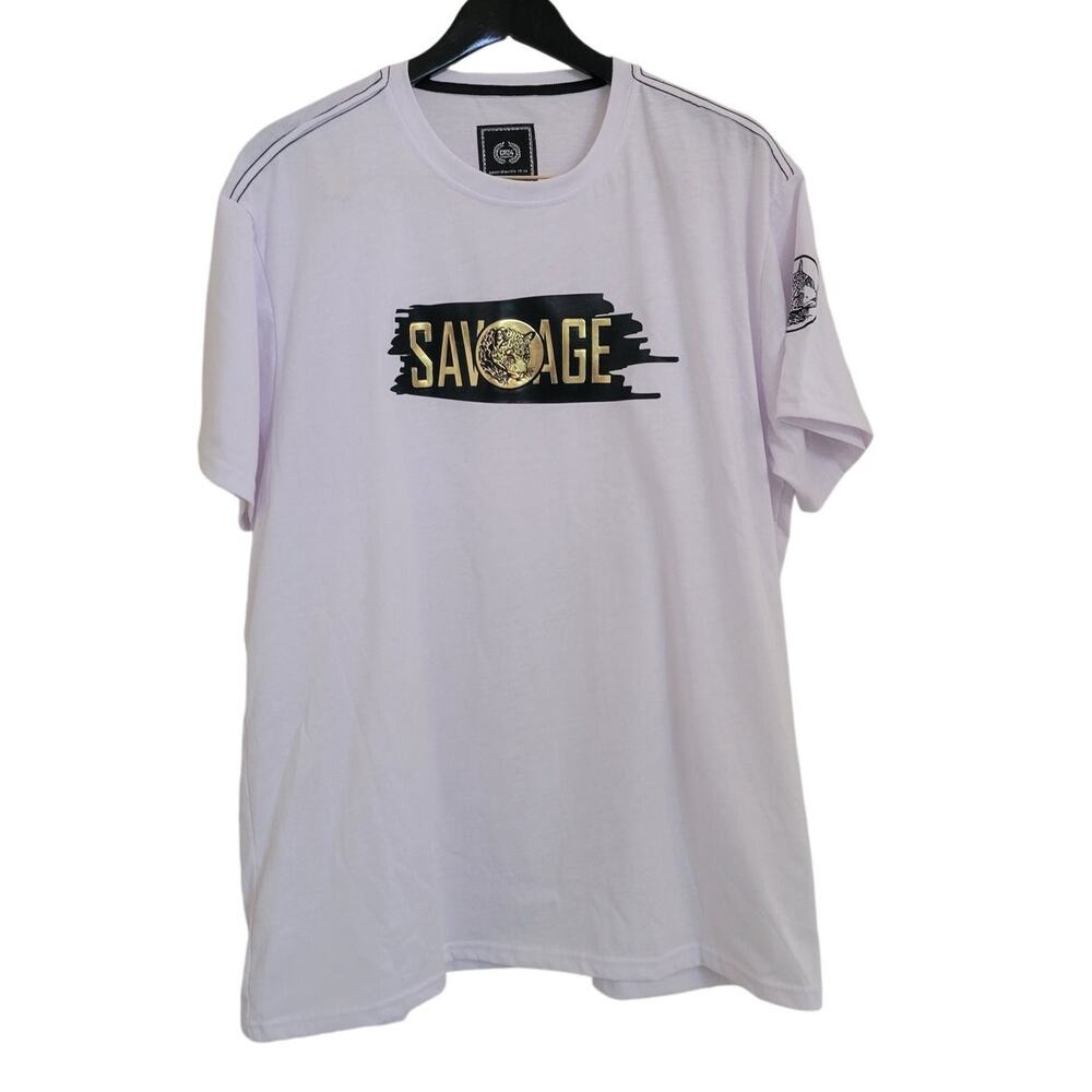 Chrome Edge CR-24 Bordo Cromato Savage Tiger T-Shirt Men's Sz XL